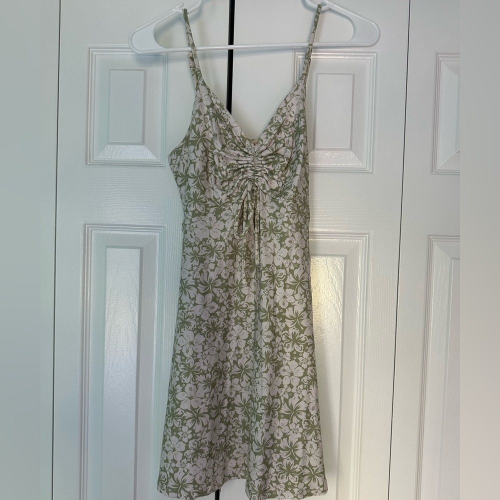Altar’d State green floral vacation dress